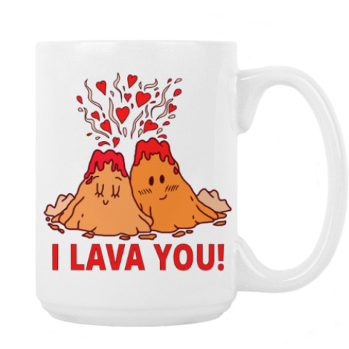 Кружка с принтом I LOVE YOU!