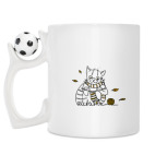 Кружка с футбольным мячиком