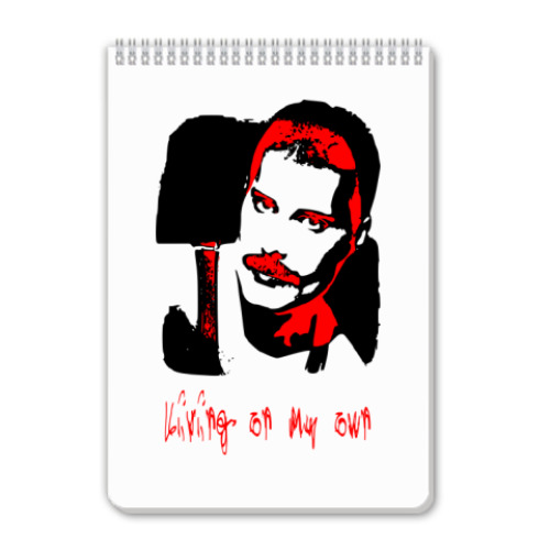 Блокнот с принтом 'Queen'