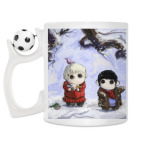 Кружка с футбольным мячиком