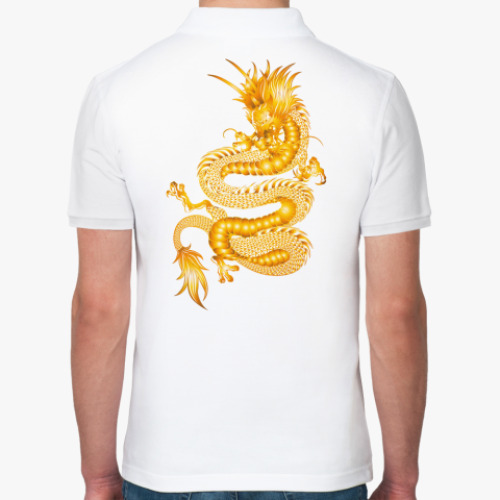 Рубашка поло с принтом Дракон