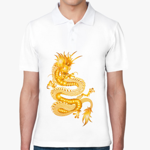 Рубашка поло с принтом Дракон