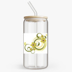 Банка с бамбуковой крышкой