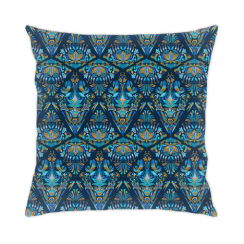 Подушка с принтом Индейский орнаментальный паттерн