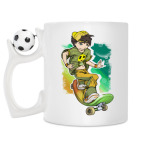 Кружка с футбольным мячиком
