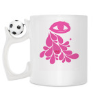 Кружка с футбольным мячиком