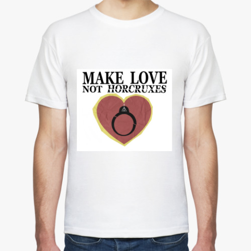 Футболка с принтом Make Love Not Horcruxes