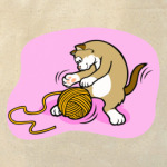 Кот с клубочком