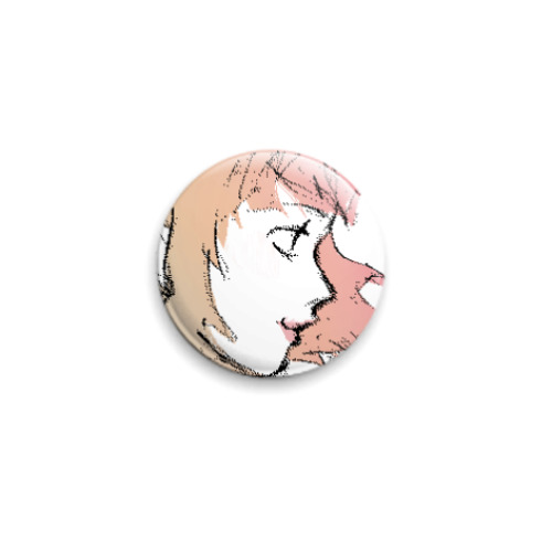 Значок 25мм с принтом аниме