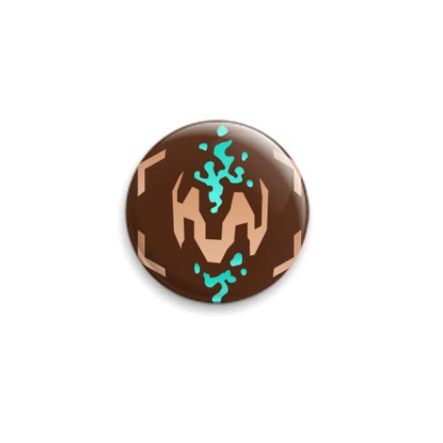 Значок 25мм с принтом Builder Bronze 2000