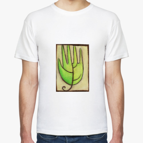 Футболка с принтом Лист