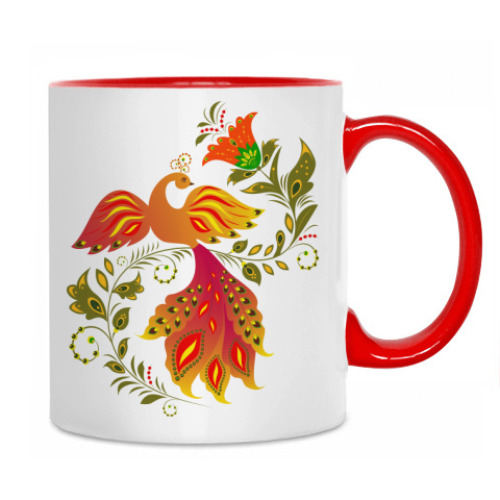 Кружка с принтом Жар-птица