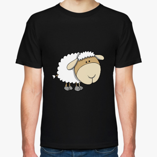 Футболка с принтом 'Овечка'