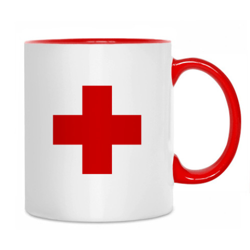 Кружка с принтом «Красный Крест»