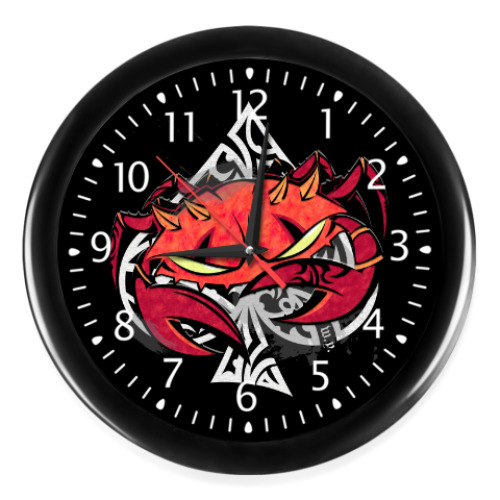 Настенные часы с принтом Краб Мэрино