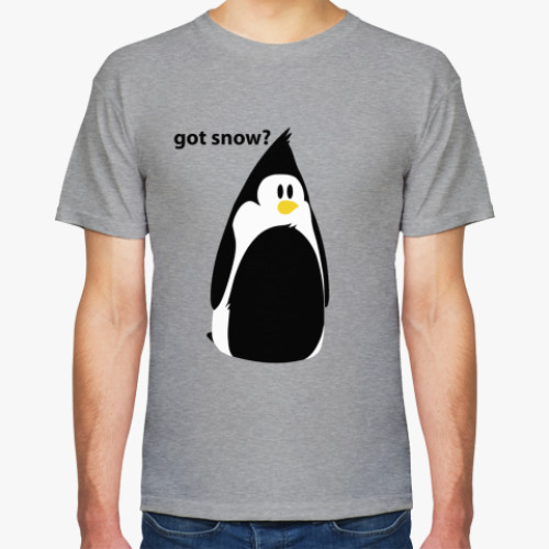 Футболка с принтом Пингвин Got snow?