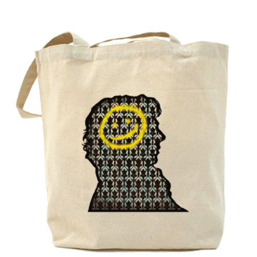 Сумка шоппер с принтом Sherlock Smile сумка