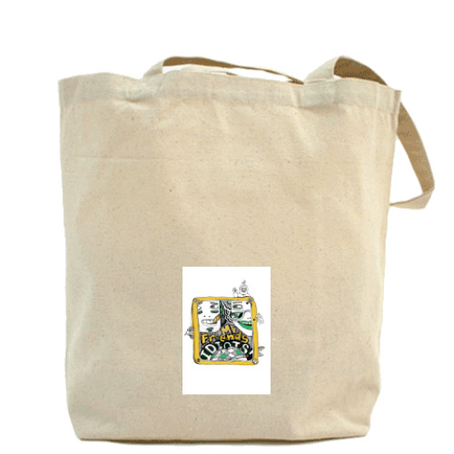 Сумка шоппер с принтом MyFriends