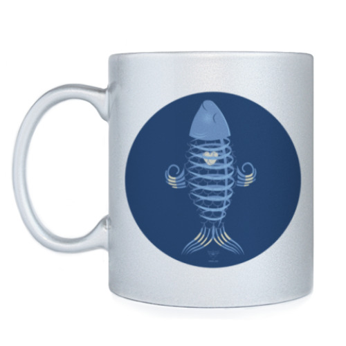 Кружка с принтом  Animal Zen: X is for X-ray tetra