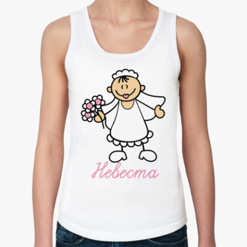 Женская майка с принтом Невеста