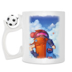Кружка с футбольным мячиком