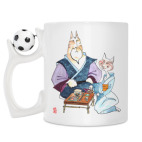 Кружка с футбольным мячиком