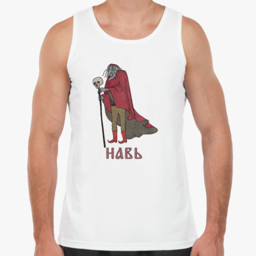 Майка с принтом Навь