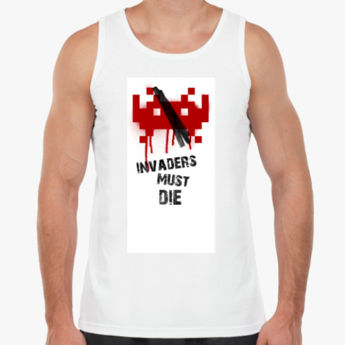 Майка с принтом Space Invaders