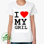 Женская футболка органик