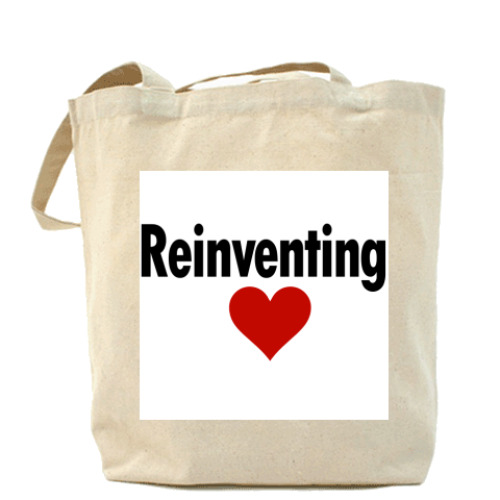 Сумка шоппер с принтом Reinventing