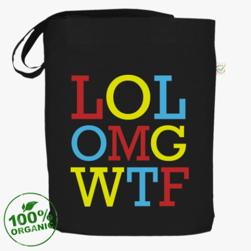 Сумка шоппер с принтом  'LOL'