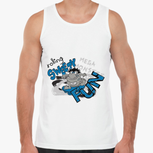 Майка с принтом monster