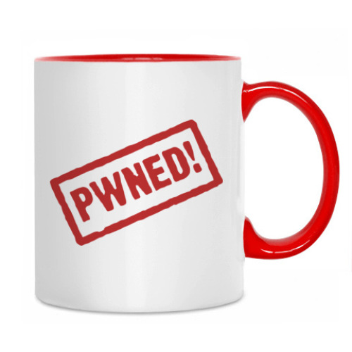 Кружка с принтом Pwned!