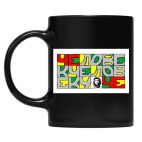 Кружка цветная UV-DTF