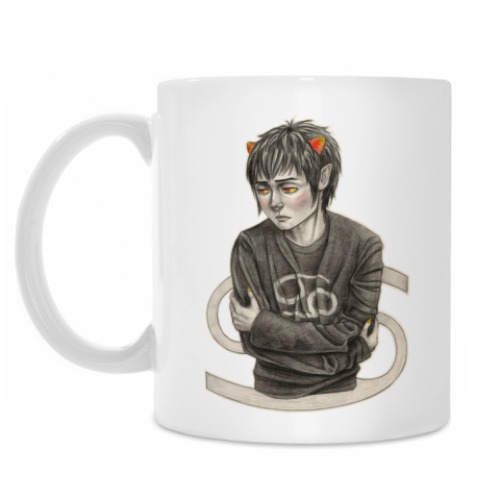 Кружка с принтом Каркат Homestuck
