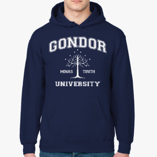 Толстовка худи с принтом Gondor University