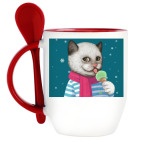 Кот и мороженое
