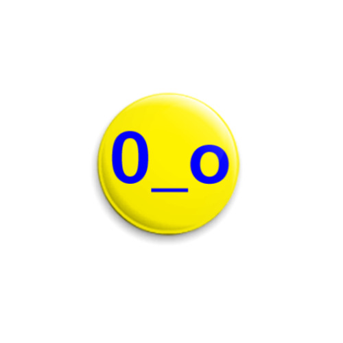 Значок 25мм с принтом  Smile