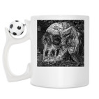 Кружка с футбольным мячиком