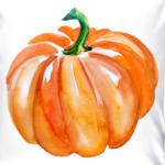 Акварельная тыква