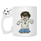 Кружка с футбольным мячиком