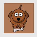 Собачка с косточкой