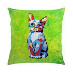 Подушка 35x35 см котик