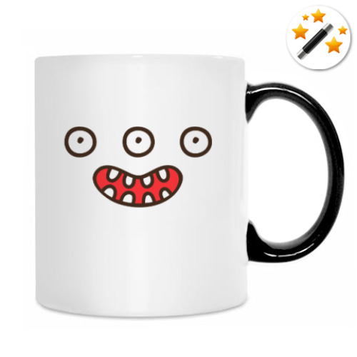 Кружка-хамелеон с принтом Морда