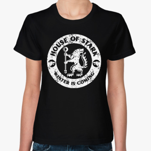 Женская футболка с принтом Игра престолов.Старки