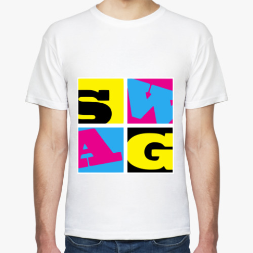 Футболка с принтом SWAG