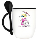 Кружка с ложкой