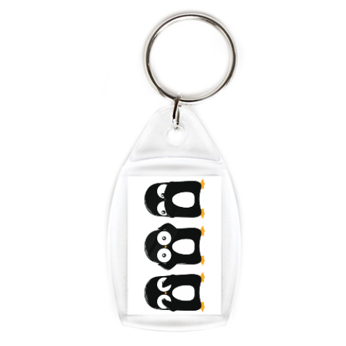 Брелок с принтом Пингвины