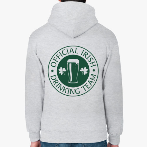 Толстовка худи с принтом Irish drinking team