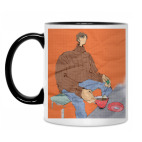 Кружка двухцветная